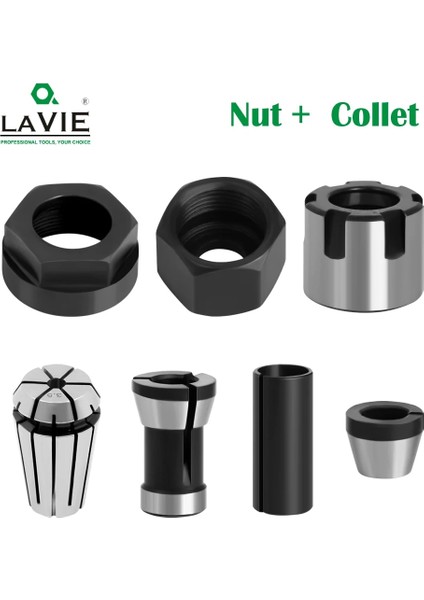 ER20 ve 6.35MM Lavıe Oyma Makinesi Pens Kesme Makinesi Ağaç Işleme Aksesuarları Adaptörü Er Kelepçe Somunu -C Somun Collet (Yurt Dışından) fırsatları