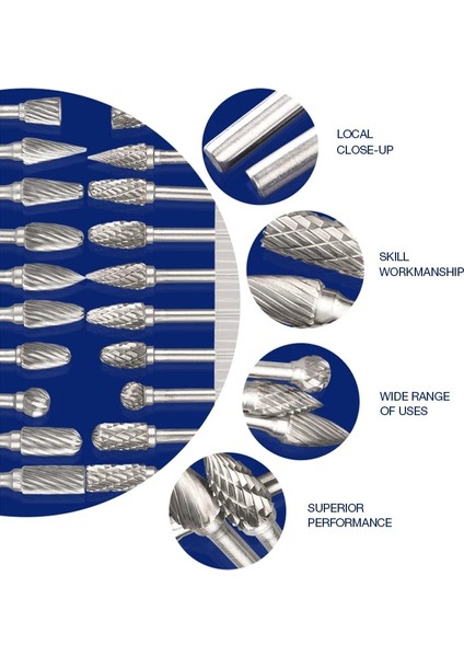 Paralel Şeritler 3*6mm Metal Çizim Tungsten Karbür Freze Kesici Döner Aracı Çapak Cnc Gravür Aşındırıcı Aletler Metal Işleme Freze Parlatma (Yurt Dışından)