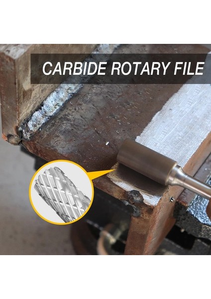 Paralel Şeritler 3*6mm Metal Çizim Tungsten Karbür Freze Kesici Döner Aracı Çapak Cnc Gravür Aşındırıcı Aletler Metal Işleme Freze Parlatma (Yurt Dışından)