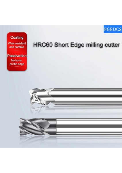 6X10XD6X50L 4 Flütlü Çelik Karbür Tungsten Çelik Freze Kısa Kenarlı 4 Flütlü Parmak Freze 3 Flütlü Alüminyum Freze Cnc Işleme Freze Takımları 60° (Yurt Dışından) modelleri