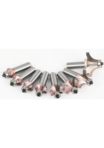 12X7I8 1/2 "12 mm Shank Endüstriyel Sınıf Köşe Yuvarlak Ağaç Işleme Freze Kesicisi Kırpma Bıçağı Kenar Düzeltici 4 Diş Ahşap Yönlendirici Bit (Yurt Dışından) fırsatları