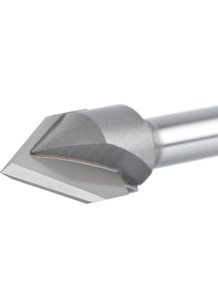 ECP2F-90-D6.35 1pc V Bit Freze 3D Freze Uçları Tungsten Çelik V Şekli Pah Frezeleri Ağaç Işleme Freze Ucu, 60 90 Derece Şaft 6 8 1/4" (Yurt Dışından)