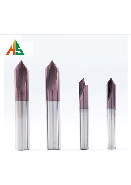 3X50X90 HRC58 HRC58 Pah Freze Kesici Karbür Köşe Havşa 2 Flüt 1-12MM Pah Kırma Değirmeni Çapak Alma Kenarları Cnc Karbür End Mill (Yurt Dışından) modelleri