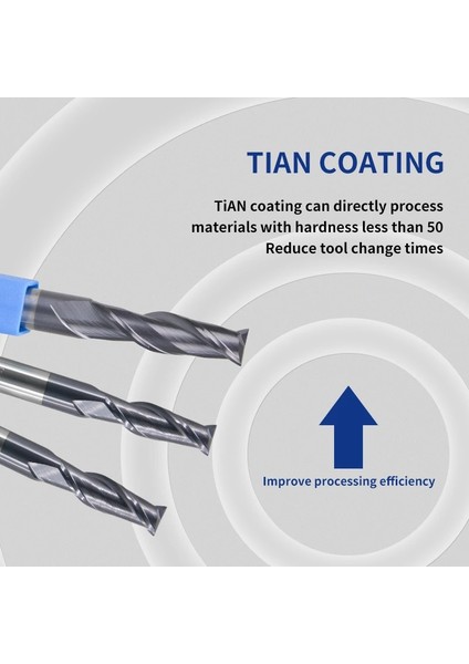 2f D6XD6X75L 1 Adet Freze Kesici HRC50 2 Flüt 1mm 3mm 6mm 8mm 12MM 20MM Alaşım Karbür Freze Tungsten Çelik Freze Uçlu Freze Cnc Makineleri (Yurt Dışından) fırsatları