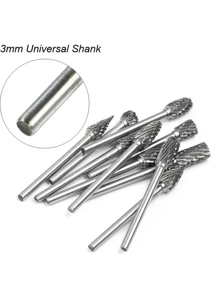 Paralel Şeritler 3*6mm Metal Çizim Tungsten Karbür Freze Kesici Döner Aracı Çapak Cnc Gravür Aşındırıcı Aletler Metal Işleme Freze Parlatma (Yurt Dışından) indirimleri