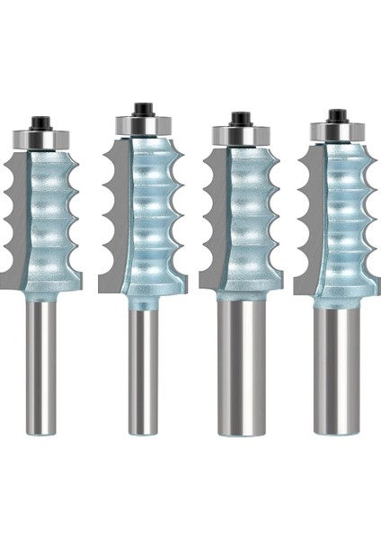 12X36 8mm 12MM 12.7mm Shank Dört Boncuk Dört Flüt Büyük Kalıplama Freze Uçları Seti Hat Bıçağı Ağaç Işleme Kesici (Yurt Dışından) modelleri