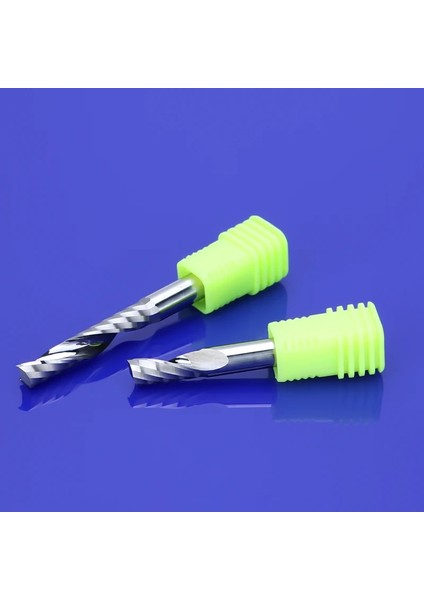 8.0X32X65L 2 Adet 3.175/4/5/6/8/10/12MM 3A Tek Flüt Spiral Cnc Freze Kesicisi Karbür Freze Ucu Akrilik Pvc Mdf Ahşap End Mill (Yurt Dışından)