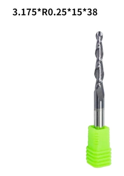 3 Adet Stil 1 3.175MM Tungsten Katı Karbür End Mill Bilyalı Burun Konik Frezeler Ağaç Işleme Freze Uçları Uzun Cnc Konik Metal Freze (Yurt Dışından)