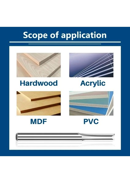 10 Adet 3.175X2X6L Xcan Karbür Uçlu Değirmen 10 Adet 3.175 Shank 2 Flüt Düz Yuvası Freze Kesicisi Mdf Plastik Ahşap Kesici Cnc Makinesi Yönlendirici Bit (Yurt Dışından)