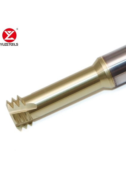 M1-0.25 Yuzetools Cnc Katı Karbür Konu Freze Kesici Tungsten Çelik Üç Diş Konu Işleme Için Özel M3 M4 M5 M6 M8 M10 (Yurt Dışından)