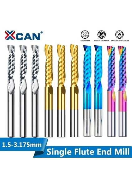 3.175X2.5X17 10 Adet Ultra Kaplamalı Xcan Frezeler 10 Adet 2X8MM 3.175 Saplı Tek Flüt Spiral Freze Uçları Kesim Ahşap/plastik 1 Flüt Cnc Freze Kesici (Yurt Dışından) fiyatları