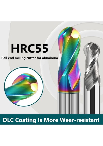 R2.5X5X100 Bilyalı Freze R0.5-R10 Sap Çapı 2 Flüt Tungsten Karbür Freze Kesicisi Cnc Router Bit Aracı Bakır Alüminyum Kesici (Yurt Dışından) modelleri
