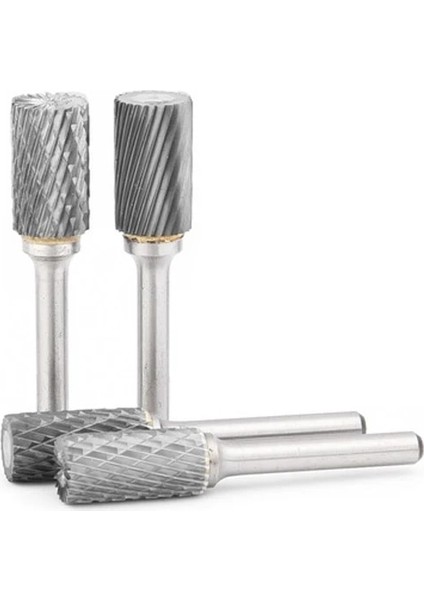 AE1020M06 Karbür Döner Dosya Metal Silindirik Tungsten Çelik Taşlama Kafası A/ae/ax/aex 6mm Tek ve Çift Yuvalı Sütun Freze Kesici (Yurt Dışından)
