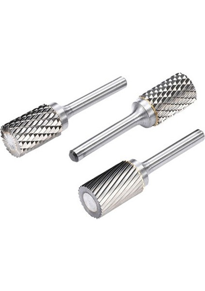 AE1020M06 Karbür Döner Dosya Metal Silindirik Tungsten Çelik Taşlama Kafası A/ae/ax/aex 6mm Tek ve Çift Yuvalı Sütun Freze Kesici (Yurt Dışından)
