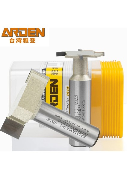 12.7x2.5c Arden T Tipi Planya Kesici 4 Diş 2 Diş Ağaç Işleme Freze Kesicisi Karbür 2-12MM Yan Yuvası Yönlendirici Bit Parke Mdf Için (Yurt Dışından)