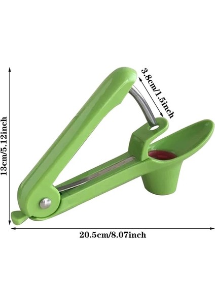 Yeşil Paslanmaz Çelik Kiraz Pitter Aracı Kilit Tasarımlı Zeytin Kiraz Tarih Meyve Tarağı Meyve Çekirdeği Tohum Sökücü Mutfak Aletleri (Yurt Dışından)