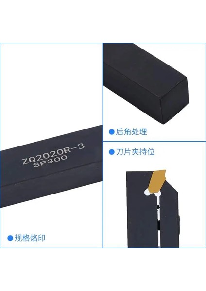 SP200 PC9030 ZQ1616R-3 ZQ1616R/L-2/3/4/5 ZQ2020R/L-2/3/4/5 Dış Kanal Açma Takım Tutucu Torna Işleme Kesme Kanal Açma Bıçağı + 10 Adet SP200 SP300 SP400 (Yurt Dışından) fırsatları