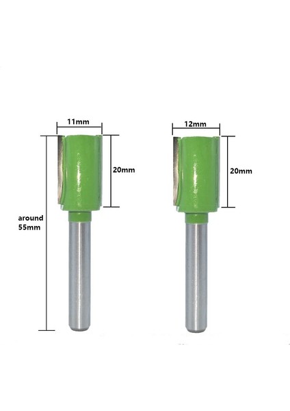 6X9X20MM 1 Adet 6mm Shank Düz Bit Tungsten Karbür Çelik Tek Çift Flüt Yönlendirici Bit Ahşap Freze Kesicisi Ahşap Ağaç Işleme Araçları (Yurt Dışından)