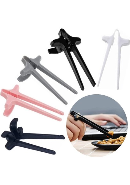 1pc-Gri Parmak Çubukları Oyun Oyuncu Aperatif Çubuk Tutucu Plastik Oyun Parmak Setleri Oyun Denetleyicisi Eğitim Öğrenme Çubuklarını (Yurt Dışından)