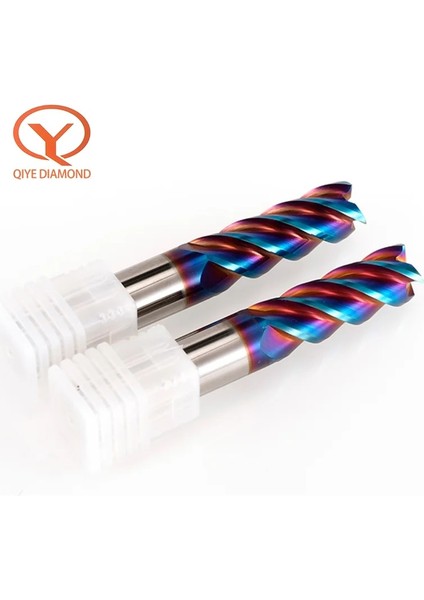 8X20X8X60 HRC65 Karbür End Mill 1 2 3 4 5 6 8 9 10 12 17 18 20MM 4 Flüt Freze Kesicisi Alaşım Kaplama Kesme Aleti Cnc Işleme Frezeler (Yurt Dışından)
