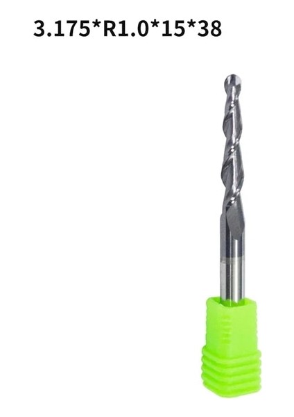 1 Adet Stil 4 3.175MM Tungsten Katı Karbür End Mill Bilyalı Burun Konik Frezeler Ağaç Işleme Freze Uçları Uzun Cnc Konik Metal Freze Kesici (Yurt Dışından)