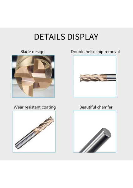 4f D8XD8X60L HRC62 4 Flüt End Mill 1MM-20MM Tungsten Çelik Düz Şaft Freze Kesicisi Cnc Makineleri Araçları Alaşım Kaplama Karbür Torna Için (Yurt Dışından) fırsatları