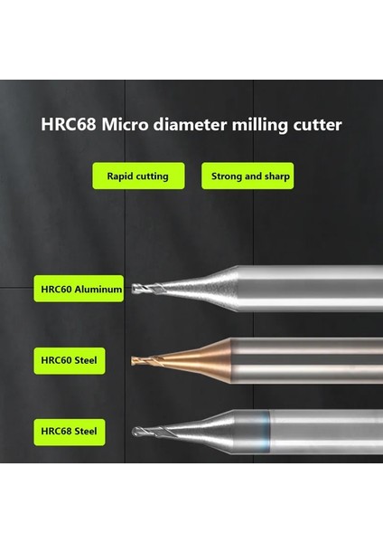 0.4X0.8X4X50 2f Frezeler Mikro Karbür End Mill Kaburga Işleme Kesici Cnc Derin Uzun Boyun Küçük Çap 0.2 0.3 0.4 0.5 0.6 0.7 0.8 0.9mm Mini Yönlendirici Bit (Yurt Dışından)