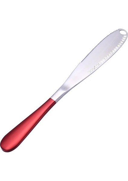 B3 Paslanmaz Çelik Tereyağı Serpme Aracı Serpme Dilimleyici ve Tırtıklı Kenarlı Tereyağı Kıvırıcı Çok Fonksiyonlu Spatula Peynir Kesici (Yurt Dışından)