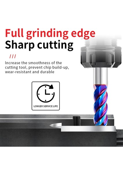 1R0.2X4DX50 1 Adet Augusttools Karbür End Mill HRC65 Tungsten Köşe Yarıçapı Yönlendirici Bit Cnc Freze Kesiciler 4 Flüt Paslanmaz Çelik Kesme Aleti (Yurt Dışından) fırsatları