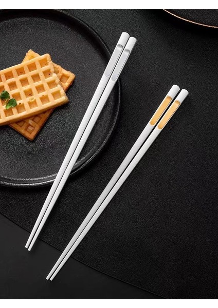 Stil 4 1 Pairs Japon Çin Yemek Çubukları Taşınabilir Kaymaz Gıda Çubukları Alaşım Sofra Suşi Çubukları Yeniden Kullanılabilir Metal Kore Yemek Çubukları (Yurt Dışından) fırsatları