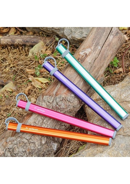 Pembe RC3125P 230MM Titanyum Katı Kare Saplı Çubuklar Alüminyum Kasa ile Dayanıklı Hayatta Kalma Gereçleri Aracı Kamp Ev Seyahat Için Mükemmel (Yurt Dışından) indirimleri