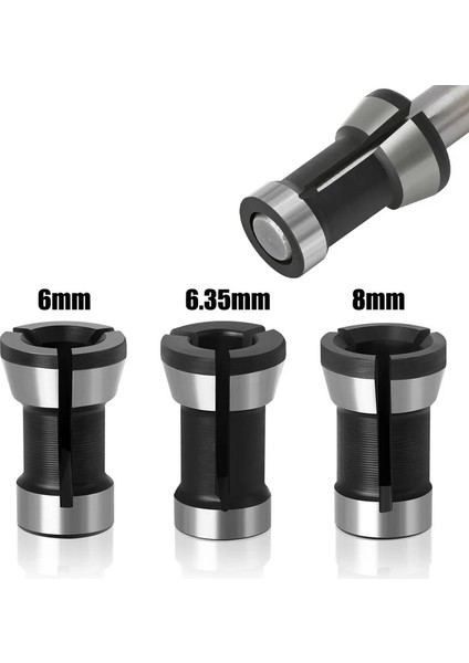 3 Adet 1 Adet Pensler 6/8/6.35MM Dönüştürme Pens Chuck Gravür Kırpma Makinesi Elektrikli Freze Makinesi Freze Kesicisi Sap Burç Aksesuarları (Yurt Dışından) fiyatları