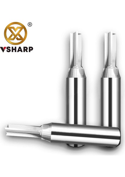 12.7X6X25 Vsharp 3 Flüt Çok Fonksiyonlu Tct Düz Bit 12.7mm Hızlı Planya Kesme Karbür Alaşım Ağaç Işleme Yönlendirici Bit Ahşap Mdf (Yurt Dışından) fiyatları