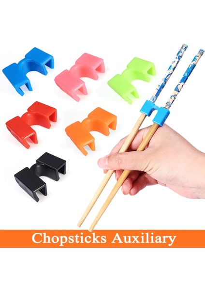 Orange-6pcs Yemek Çubukları Yardımcı Pratik Yardımcı Acemi Yetişkin Çocuklar Öğrenci Doğru Yeniden Kullanılabilir Tutma Eğitim Klipleri Parmak Kollu Çin (Yurt Dışından)