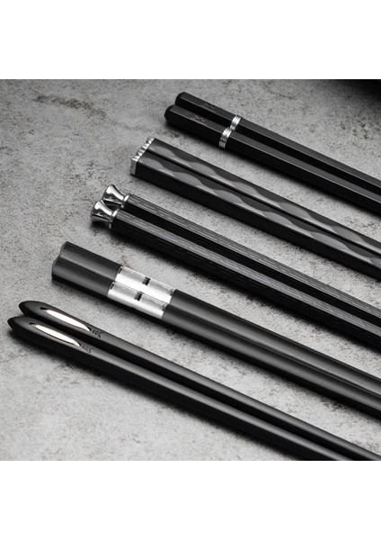 Kırmızı Altın Tutucu 5 Çift Japon Yemek Çubukları Seti Suşi Çubukları Standı Raf Tutucu Metal Çin Yemek Çubukları Kaymaz Alaşım Sofra (Yurt Dışından) indirimleri