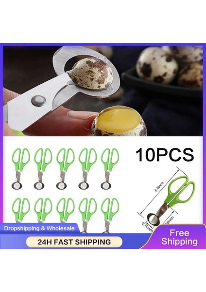 10PC-03 10 Adet/takım Güvercin Bıldırcın Yumurtası Makas Kuş Kesici Açacağı Paslanmaz Çelik Kesme Makinesi Kabukları Makas Kraker Bıçak Mutfak Aksesuarları (Yurt Dışından) fırsatları
