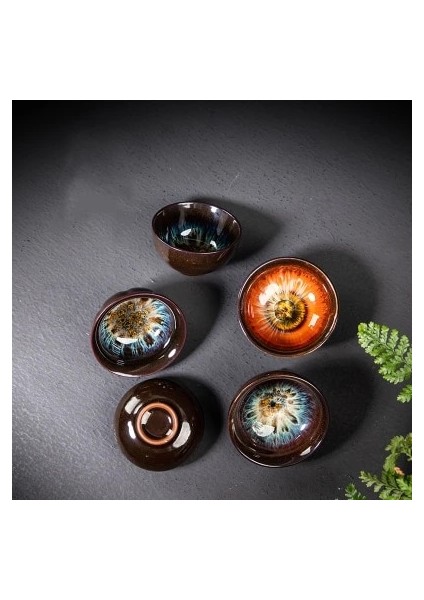 Desen 1 Loiesag Fırın Değişim Kum Altın Sır Sanat Ev Çay Bardağı Çay Fincanı Çay Kasesi Şarap Seti Kung Fu Çay Seti Içecekler Fincan Drinkware Teaware Dekor (Yurt Dışından)