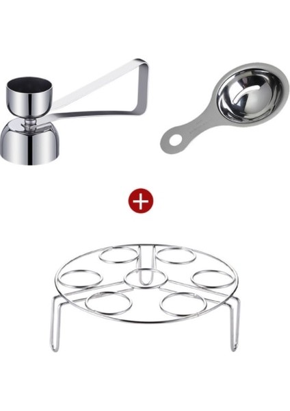 K3 304 Paslanmaz Çelik Yumurta Açacağı Yaratıcı Yapışkan Pirinç Yumurta Artefakt Yumurta Açacağı Kabuk Açacağı Buğulanmış Yumurta Rafı (Yurt Dışından)
