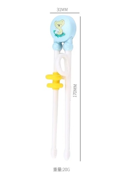 Bukl 1 Çift Sevimli Ayı Çubuk Öğrenme Eğitim Çubuklarını Çok Renkli Kedi Karikatür Sofra Çocuk Çocuk Bebek Yardımcı Çubuklarını (Yurt Dışından)