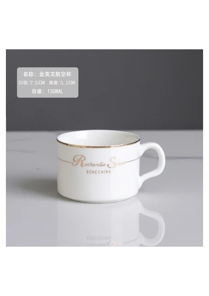 Beyaz 1 Adet Sevimli Kahve Fincanı Tabağı Espresso Porselen Cappuccino Yeniden Kullanılabilir Çiçek Iskandinav Öğleden Sonra Çay Bardağı Kupa Estetik Caneca Ev Yemek (Yurt Dışından)