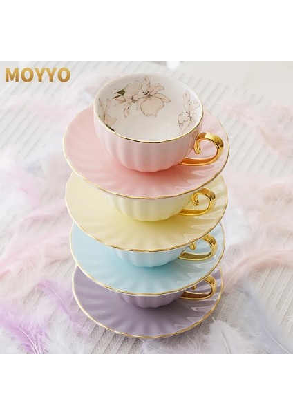 Beyaz 1 Adet Sevimli Kahve Fincanı Tabağı Espresso Porselen Cappuccino Yeniden Kullanılabilir Çiçek Iskandinav Öğleden Sonra Çay Bardağı Kupa Estetik Caneca Ev Yemek (Yurt Dışından)