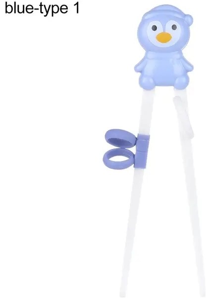 Mavi Tip 1 1 Çift Karikatür Yemek Çubukları Çocuk Yemek Eğitimi Yemek Çubukları Yemek Çubuklarını Öğrenmek Doğru Kullanım Bebek Uygulama Yemek Çubuğu (Yurt Dışından)