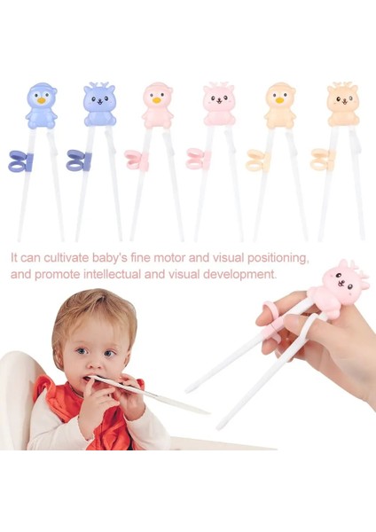 Mavi Tip 1 1 Çift Karikatür Yemek Çubukları Çocuk Yemek Eğitimi Yemek Çubukları Yemek Çubuklarını Öğrenmek Doğru Kullanım Bebek Uygulama Yemek Çubuğu (Yurt Dışından) fiyatları