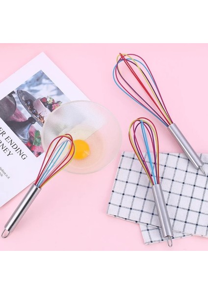 L-Bk 1 Adet Içecek Çırpma Mikser Yumurta Çırpıcı Silikon Yumurta Çırpıcılar Mutfak Gereçleri El Yumurta Mikseri Pişirme Köpürtücü Wisk Pişirme Blender (Yurt Dışından) modelleri