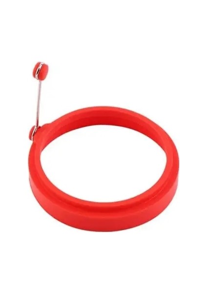 Kırmızı Halka Kızarmış Yumurta Kalıp Gıda Sınıfı Silikon Halka Şeklinde Yumurta Kahvaltı Pişirme Isıya Dayanıklı Aşçı Çok Fonksiyonlu Kalıplar Mutfak Aletleri (Yurt Dışından)