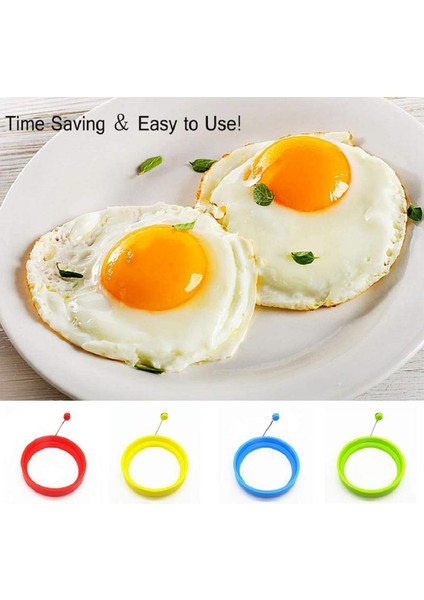 Kırmızı Halka Kızarmış Yumurta Kalıp Gıda Sınıfı Silikon Halka Şeklinde Yumurta Kahvaltı Pişirme Isıya Dayanıklı Aşçı Çok Fonksiyonlu Kalıplar Mutfak Aletleri (Yurt Dışından) fırsatları