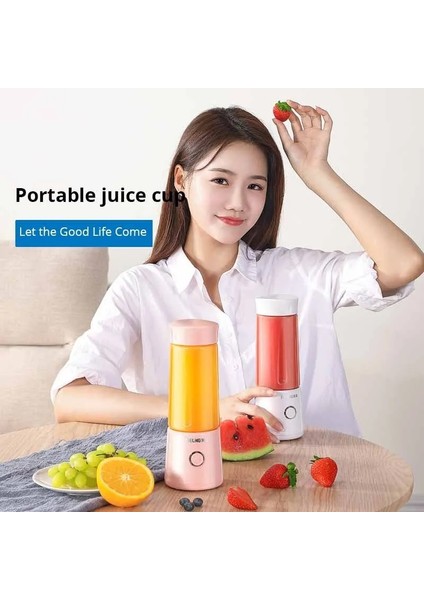 Pembe 300ML 300ML USB Elektrikli Meyve Sıkacağı Mini Taşınabilir Blender Meyve Blender Meyve Sıkacağı Çok Fonksiyonlu Sıkacağı Smoothie Blender (Yurt Dışından)
