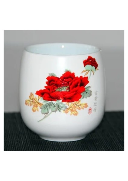 C 180 ml Jingdezhen Japon Tarzı Kung Fu Çay Bardağı Seti Seyahat Çin Porselen Kahve Fincanı Setleri Seramik Kil Çay Servisi Bira Bardağı 180 ml (Yurt Dışından)