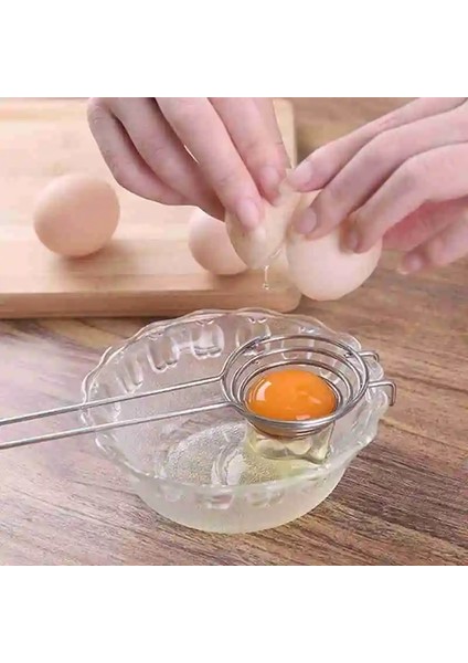 Siyah 1 Adet Yumurta Beyaz Ayırıcı Kanca ile Çelik Uzun Mutfak Aletleri Huni Kek Araçları Kolu Yapımı Yumurta Sarısı Bölücü Rou Y9A0 (Yurt Dışından) modelleri