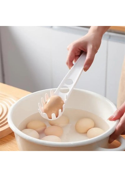 Beyaz Yumurta Ayırma Kaşığı Plastik Filtre Tahliye Araçları Çok Fonksiyonlu Ev Aletleri Mutfak Aksesuarları Для Кухни Полезные Вещи (Yurt Dışından) indirimleri